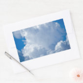 Blue Sky Art VO1 Rechthoekige Sticker (Envelop)