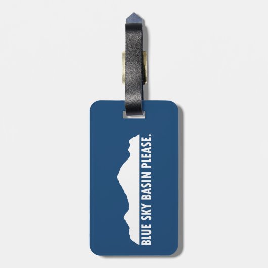 Blue Sky Basin Colorado Bagagelabel (Achterkant verticaal)