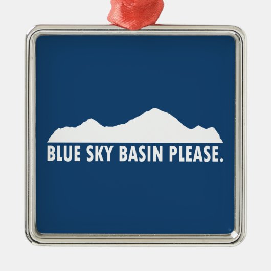 Blue Sky Basin Colorado Metalen Ornament (Voorkant)