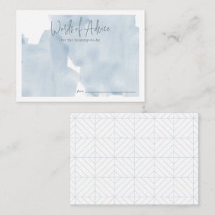 Blue Sky Cloud 9 Baby shower Advies Informatiekaartje