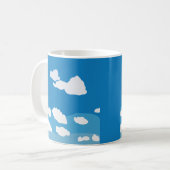 Blue Sky Cloud Koffiemok (Voorkant links)
