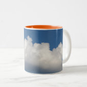 Blue Sky Cloud-Mok Tweekleurige Koffiemok (Voorkant rechts)