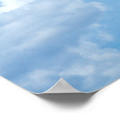 Blue Sky Clouds Background Skies Heaven Design Poster (Hoek)