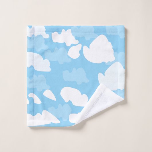 Blue Sky Clouds Bad Handdoek (Wasdoekje)