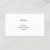 Blue Sky Clouds - Carte de visite standard (Dos)