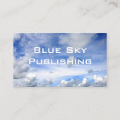 Blue Sky Clouds - Carte de visite standard (Devant)