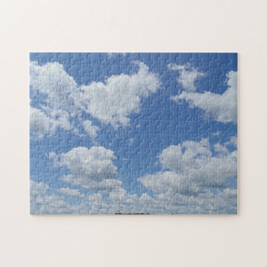 Blue Sky Clouds Creative Motif Jigsaw Puzzle Puzzl (Horizontal)