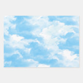 Blue Sky Clouds Inpakpapier Vel (Voorkant 2)