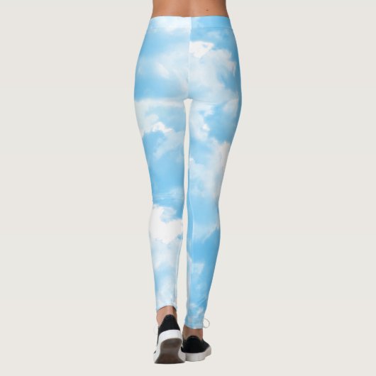 Blue Sky Clouds Leggings (Achterkant)