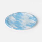 Blue Sky Clouds Papieren Bordje (Gekanteld)