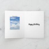 BLUE SKY CLOUDS PHOTO CARTE D'ANNIVERSAIRE (Intérieur)