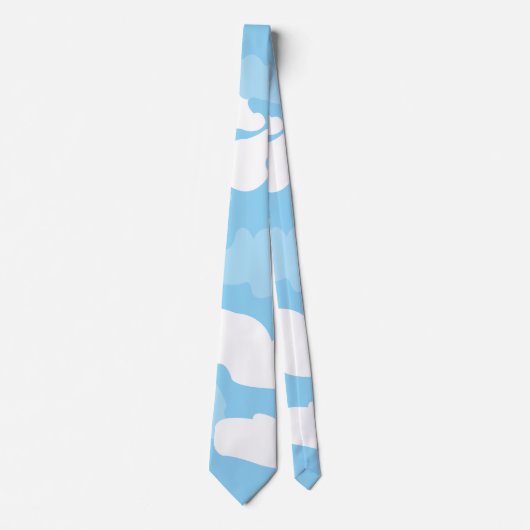 Blue Sky Clouds Stropdas (Voorkant)