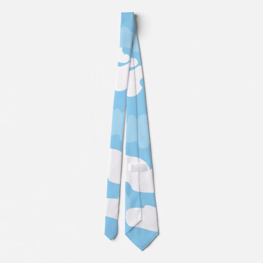 Blue Sky Clouds Stropdas (Achterkant)