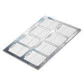 Blue Sky & Clouds Weekplanner Scheur weg Notitieblok (Schuin)