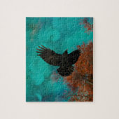 Blue Sky Crow Art Legpuzzel (Verticaal)