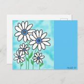 Blue Sky Daisies Briefkaart (Voorkant / Achterkant)