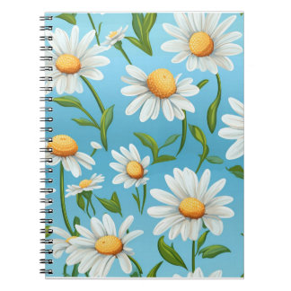 Blue Sky Daisy Spiral Notebook Notitieboek