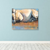 Blue Sky Day Canvas Afdruk (Insitu (Houten vloer))
