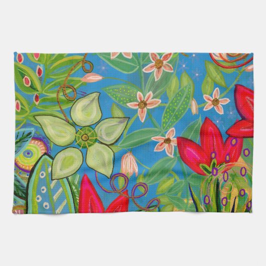 Blue Sky Day theedoek (Horizontaal)