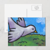 Blue Sky Dove Briefkaart (Voorkant / Achterkant)