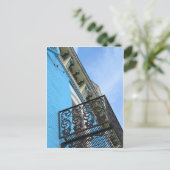 Blue Sky en Building Briefkaart (Staand voorkant)