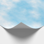 Blue Sky en Cloud Art Custom Cadeaupapier (Hoek)