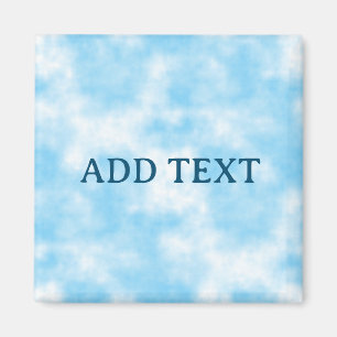 Blue Sky en Cloud Art Custom Magneet