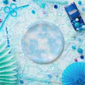 Blue Sky en Cloud Art Custom Papieren Bordje (Feest)