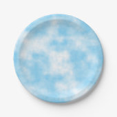 Blue Sky en Cloud Art Custom Papieren Bordje (Voorkant)