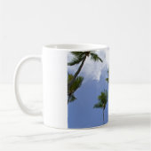 Blue Sky en Palm Trees Koffiemok (Links)