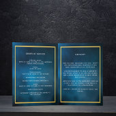 Blue sky foto begrafenisprogramma bedankkaart