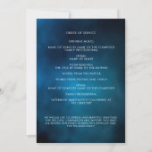 Blue Sky foto begrafenisprogramma kaart (Achterkant)