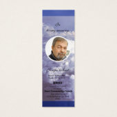 Blue Sky Funeral Bladwijzer Sjabloon Mini Visitekaartjes (Voorkant)