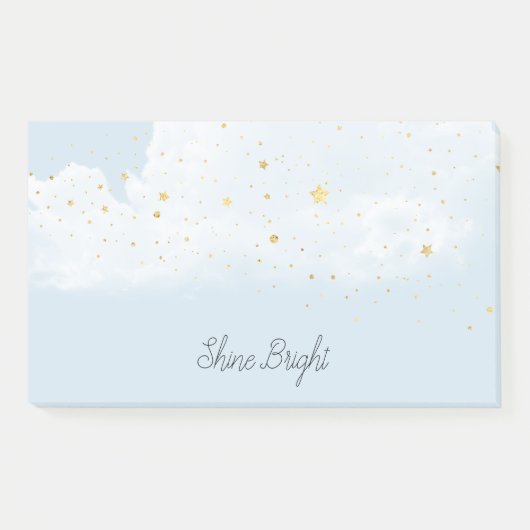 Blue Sky Gold Sterren Post-it® Notes (Voorkant)