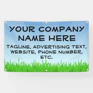 Blue Sky Grass Business Adverteren aangepaste bann Spandoek