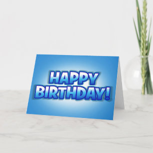 Blue Sky Happy Birthday Greetings Card Kaart