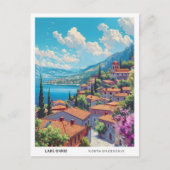 Blue Sky in het meer van Ohrid in Noord-Macedonië Briefkaart (Voorkant)