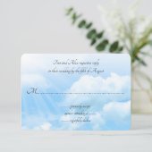 Blue Sky Invest Count Wedding Cartes RSVP (Debout devant)