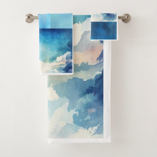 Blue Sky Kit Badhanddoeken Set Bad Handdoek (Insitu)