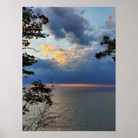 Blue Sky Lake Poster (Voorkant)