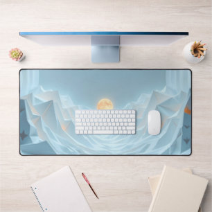 Blue Sky Lunar Desk Mat - Bureau minimaliste de rê