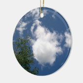 Blue Sky met Clouds en Tree Ornament (Links)