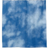 Blue Sky met Clouds Foto Douchegordijn (Voorkant)