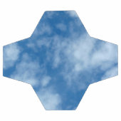 Blue Sky met Clouds Foto op Voetbal (Enkel)