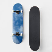Blue Sky met Clouds Natuur Fotografie Skateboard (Voorkant)