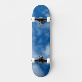 Blue Sky met Clouds Natuur Fotografie Skateboard (Voorkant)