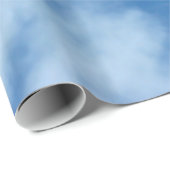 Blue Sky met Clouds Photo Wrapping Paper Cadeaupapier (Rol Hoek)