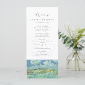 Blue Sky met Green Field Wedding Menu (Staand voorkant)