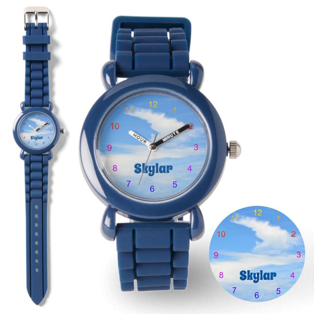Blue Sky met wervelende wolk Horloge (Creator heeft geüpload)