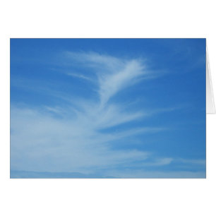 Blue Sky met White Clouds Abstracte Natuur Foto